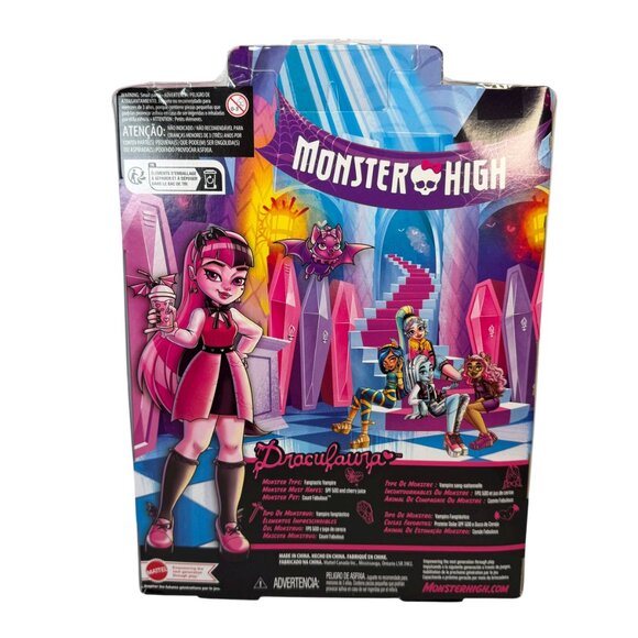 Monster High Doll Draculaura & Bat Vampire Gothic Punk Emo Metal Alternative New - Picture 3 of 12